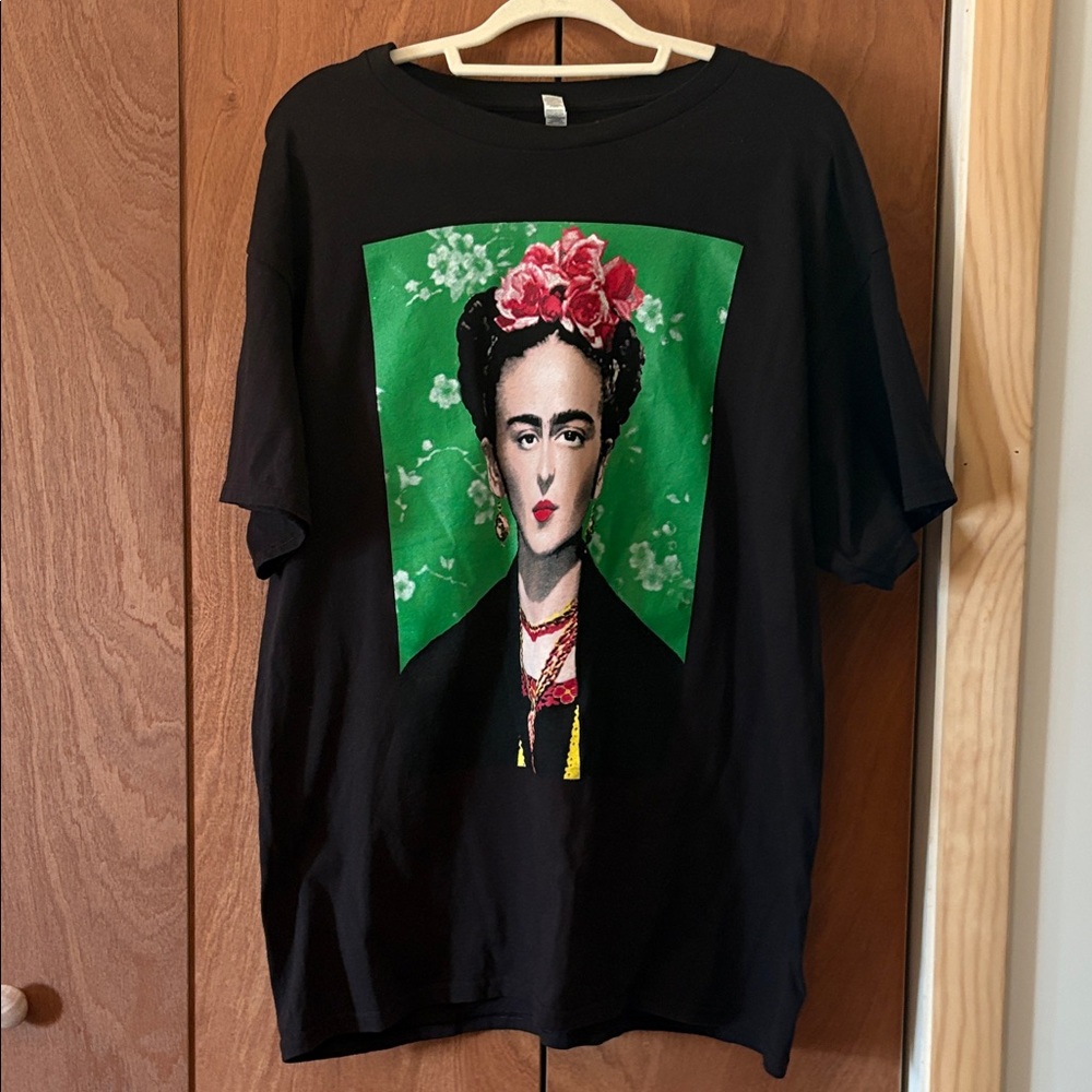 Alstyle BlackHeavyweight Frida Crewneck Tee Size XL
